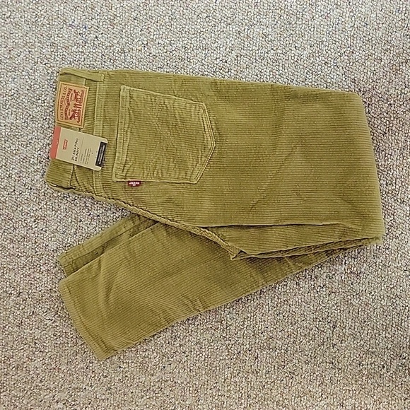 Levi's 311 skinny shaping wide wale corduroy  tan pants. Sz 30 x 30 women's new - Picture 1 of 6